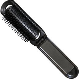 Brosse à cheveux avec miroir Noir 1pc