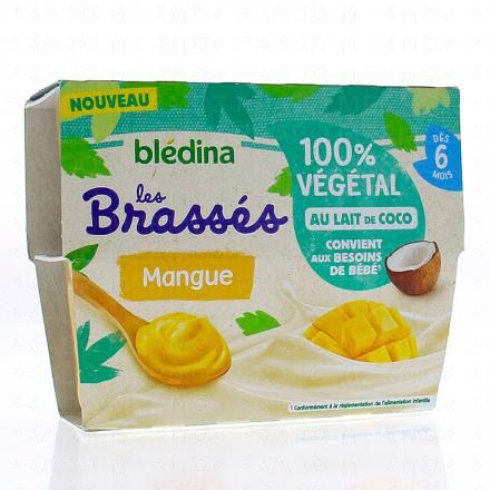 BLEDINA Les brassés - mangue dès 6mois 95gx4