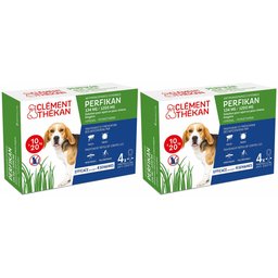 Clement Thekan Anti-Puces Anti-Tiques Chien 10-20kg 4 Pipettes