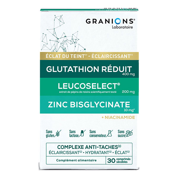 Granions Complexe Anti Tache Visage - Glutathion, Zinc bisglycinate - 1 Mois