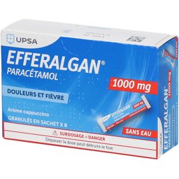 Efferalgan 1g - Granulés en sachet - Arôme Cappucino