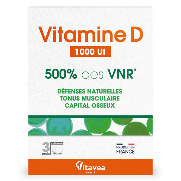 Vitamine D 1000UI Défenses naturelles 90 comprimés