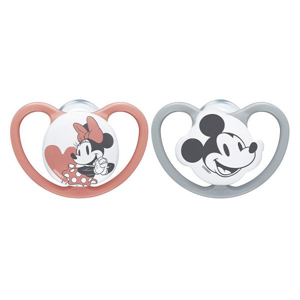 Sucette Space Silicone +0m Minnie Lot de 2