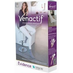 Venactif Evidence Classe 2 Chaussette Tencel Gris T2N 1 Paire