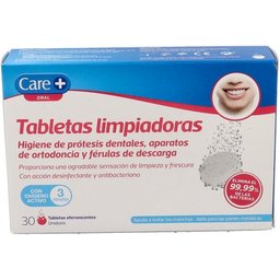 Care +Tablettes de Nettoyage 30 Tablets effervescents