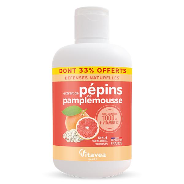Extrait de Pépins de Pamplemousse & Vitamine C 200ml + 100ml Offerts