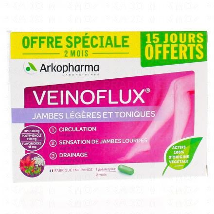 Veinoflux jambes légères et toniques boite de 60 gélules