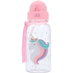 Bouteille licorne en plastique 1pc