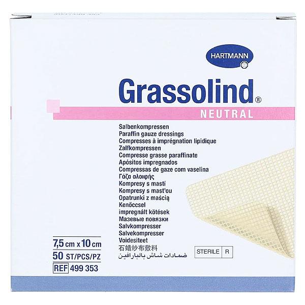 Grassolind Neutral Pansement Gras 7,5 x 5cm 10 unités
