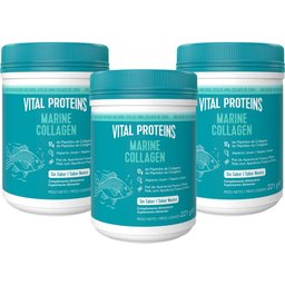 Pack Marine Collagen Péptidos de Colágeno Sin Sabor 3x221g