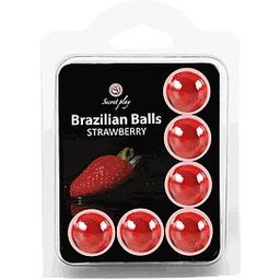 Secretplay Set de boules brésiliennes Strawberry 6 pièces