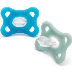 Comfort Sucette Silicone 3-12 Mois Bleu/Vert 2 uts