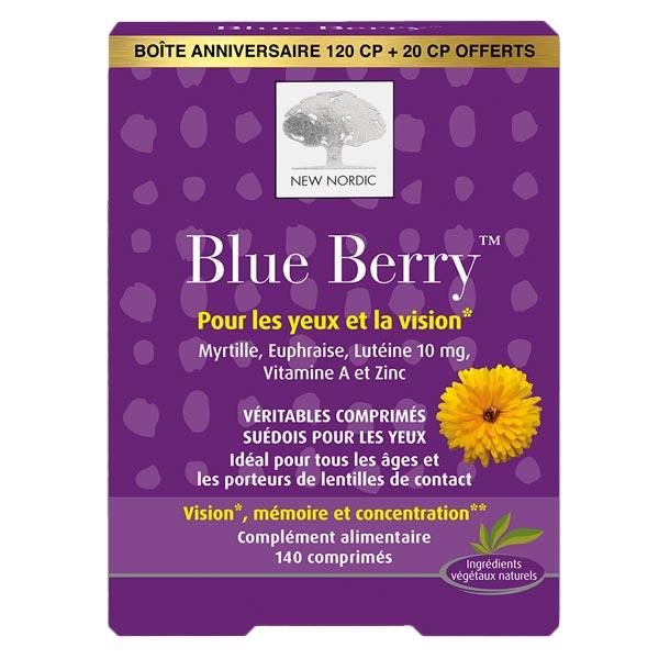 Blueberry 120 comprimés + 20 comprimés Offerts