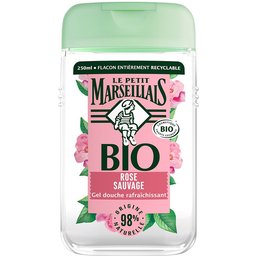 Gel Douche Bio Hydratant, au pH neutre, Rose Sauvage, 250 ml