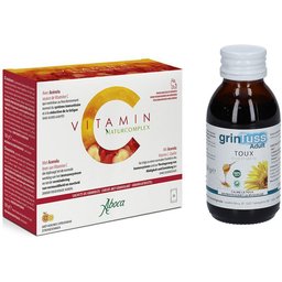 Set Immunomix Advanced Sirop + Vitamin C Naturocomplex - 100% naturel et aide à la réduction de la fatigue