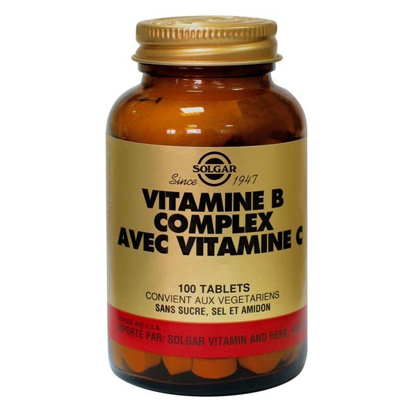 Vitamine B Complexe avec Vitamine C - 100 comprimés