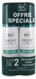 Duo - Keops Déo Spray Fraîcheur 48H 100 ml - Lot 2 x 100 ml