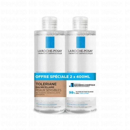LA ROCHE-POSAY Toleriane - Eau micellaire peaux sensibles lot 2 x 400ml