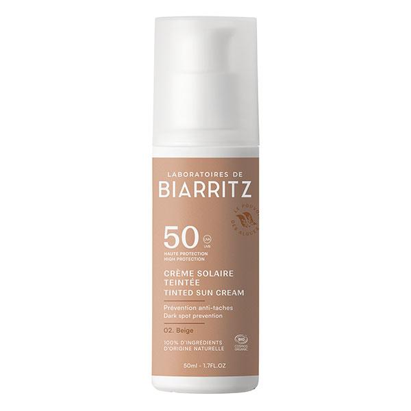 Soins Solaires Crème Teintée SPF50 Beige Bio 50ml