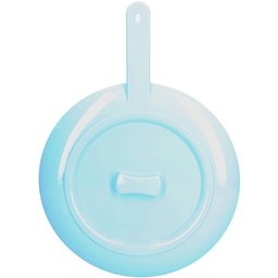 bassin de lit ø31cm avec poignée et couvercle bleu