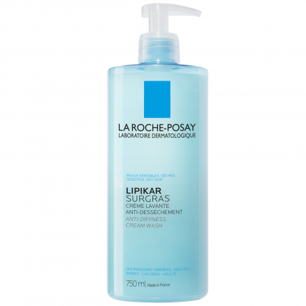 LA ROCHE-POSAY Lipikar surgras - Crème lavante 750 ml