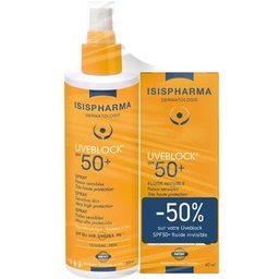 Set Uveblock Spray Spf50+ + Fluide Invisible Spf50+