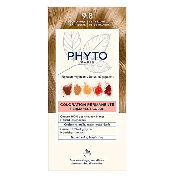PhytoColor Coloration Permanente N°9.8 Blond Très Clair Beige