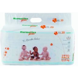 PLUS Couches bébé taille XL (1225kg) 20 couches