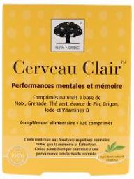 Cerveau Clair Performance Mentales et Mémoire Complément Alimentaire 120 Comprimés - Boîte 120 Comprimés