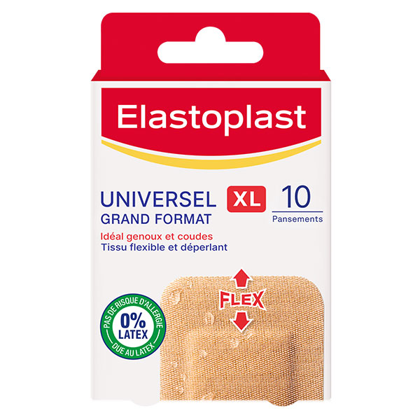 Universel Tissu XL Grand Format 10 pansements
