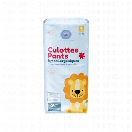 Culottes Pants hypoallergéniques taille 5 - 11 à 25kg x40 couches