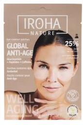 Iroha Patch Yeux Niacimide Cafféine et Peptides - 1 Paire - Sachet 2 patchs