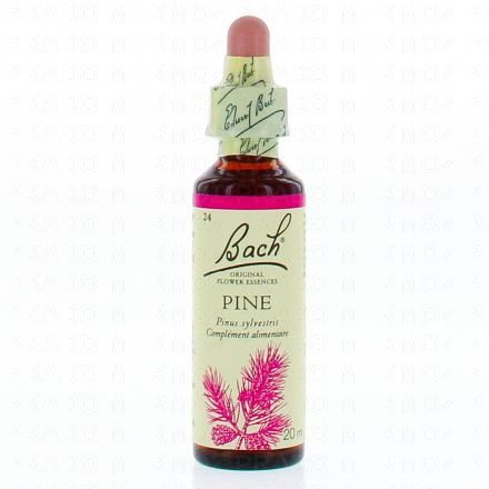 FLEURS DE BACH Original n°24 Pine fleur de bach flacon compte-gouttes 20ml