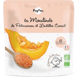 Les Moulinés de Potimarron et Lentilles Corail +8M Bio 180 g