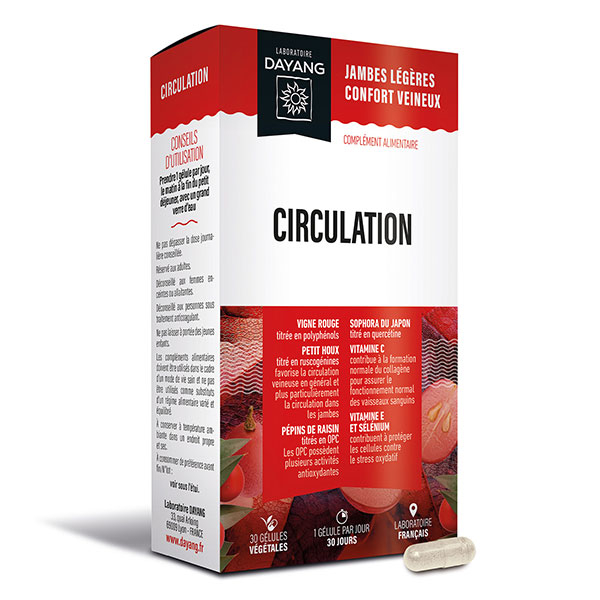 Complément Alimentaire Circulation 30 gélules