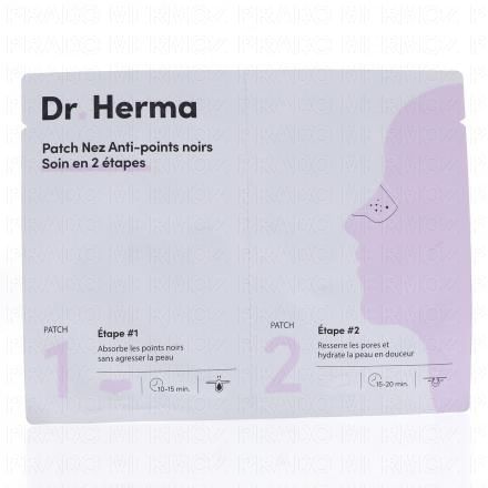 DR. HERMA Patchs Anti-Points Noirs en 2 Etapes 2 patchs