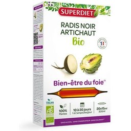 Super Diet Radis Noir Artichaud Bio 20 Ampoules
