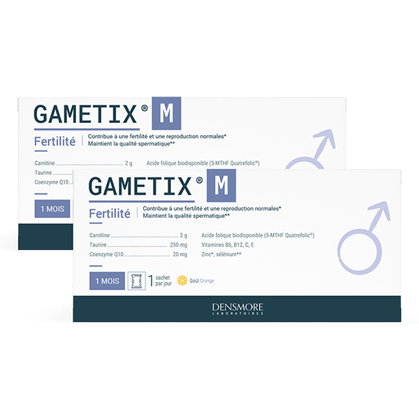 Gametix M : Fertilité et Reproduction Homme Cure 2 mois (Lot 2x1 mois)