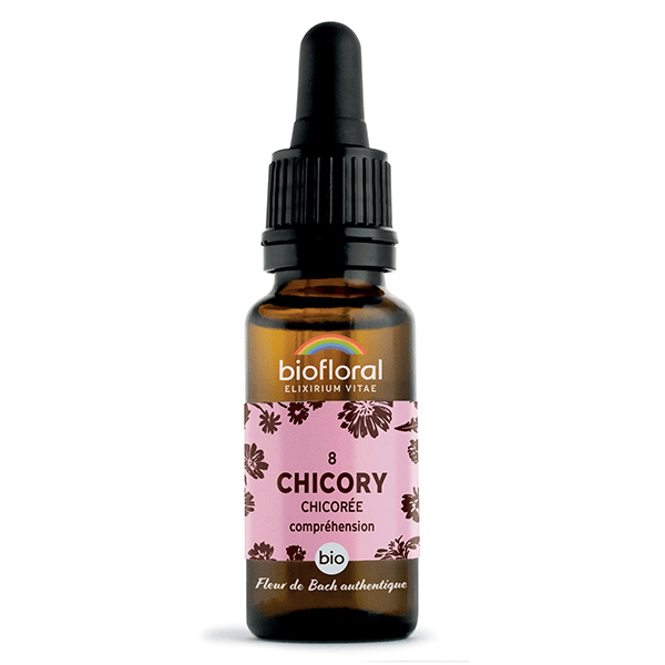 Fleur De Bach 08 Chicory Chicoree Compte Gouttes Bio Demeter 20 ml