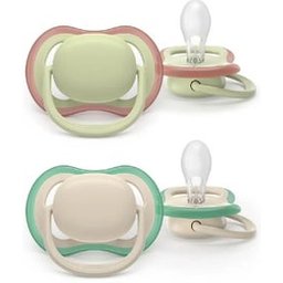 Ultra Air Sucette Eco Beige Vert 6-18M 2 uts