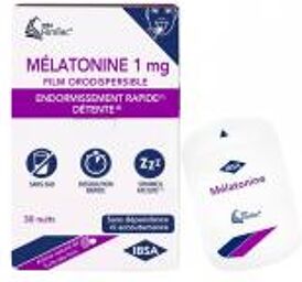 Mélatonine 1 mg Endormissement Plus Rapide 30 Films Orodispersibles - Boîte 30 films