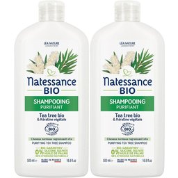 Natessance Shampooing Purifiant Tea Tree Bio et Kératine Naturelle