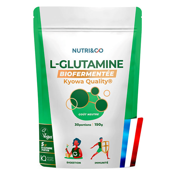 Nutri&Co L-Glutamine Qualité Kyowa® Goût Neutre - 150g Vegan