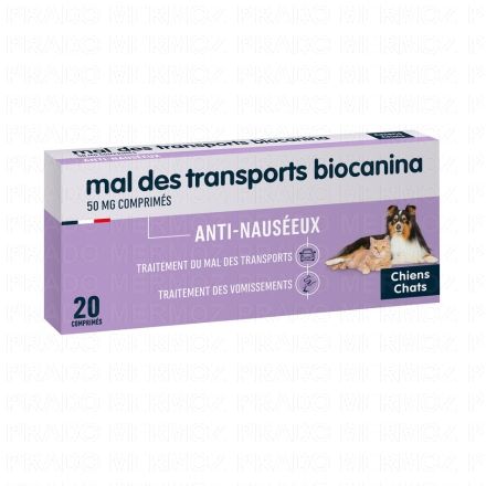 Comportement - Mal des transports 20 comprimés