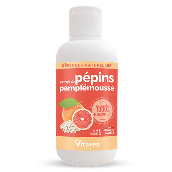 Extrait de Pépins de Pamplemousse & Vitamine C Défenses Naturelles 100ml