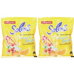 Solens Bonbons Tendres Aux Jus de Fruits Sans Sucres
