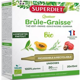 Quatuor Bio brûle-graisse guarana thé vert
