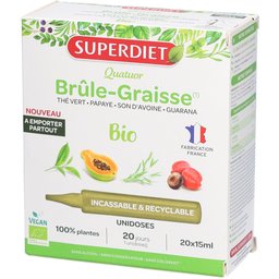 Superdiet Quatuor Bio brûle-graisse guarana thé vert