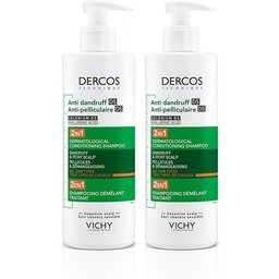 Vichy Dercos Technique Anti-Dandruff DS Shampooing Démêlant Traitant 2-en-1