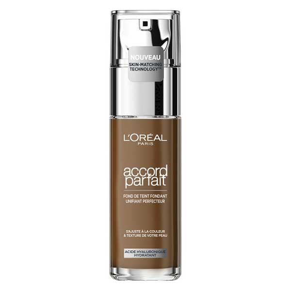 Accord Parfait Fond de Teint Fluide Fondant Unifiant Perfecteur 10.5N Café 30ml